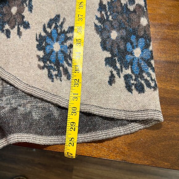 Oversized Shrug Forest Fairy Nature Granola Wool Layered Brown Lagenlook Cottage - Picture 10 of 10